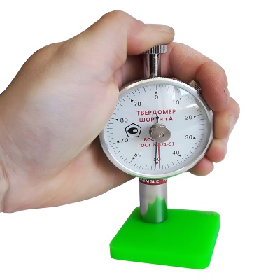 Меры твердости резины и пластмасс тип A и D