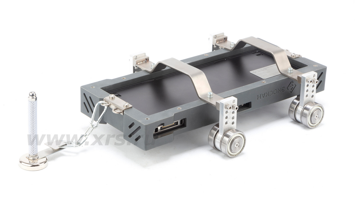 Короткая колесная база и высокое положение установки магнитных колес (для труб малого диаметра)