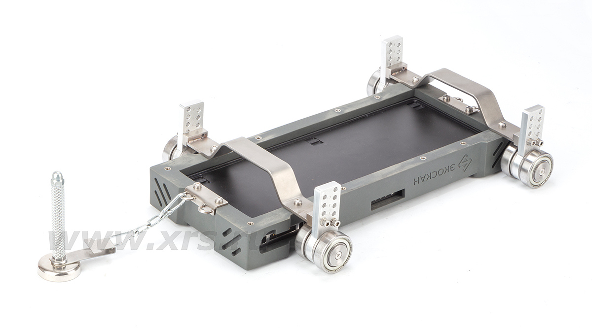 Длинная колесная база и низкое положение установки магнитных колес (для резервуаров)