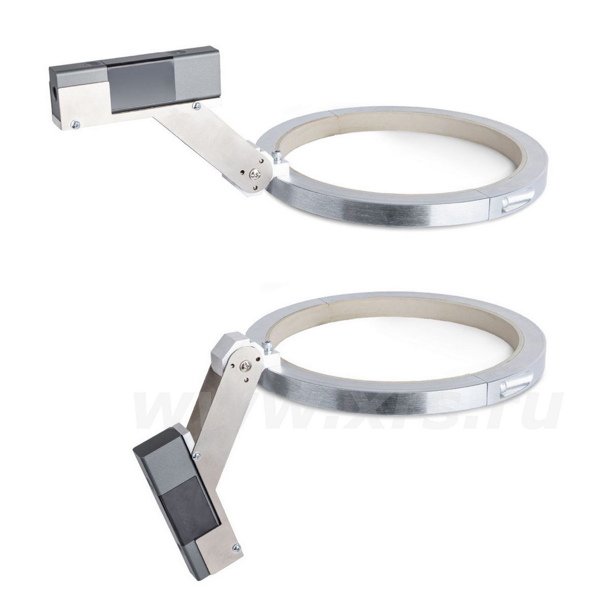 Откидная конструкция модификации ЛПЦО: рабочее положение (сверху), дежурное положение (снизу)