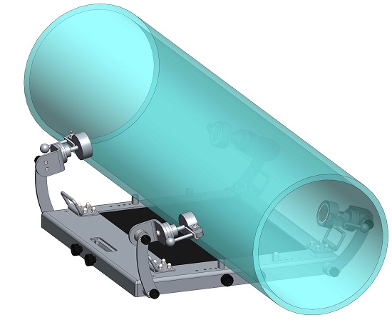 Магнитный способ крепления приспособления Паук 3М/ЭКО на объекте контроля