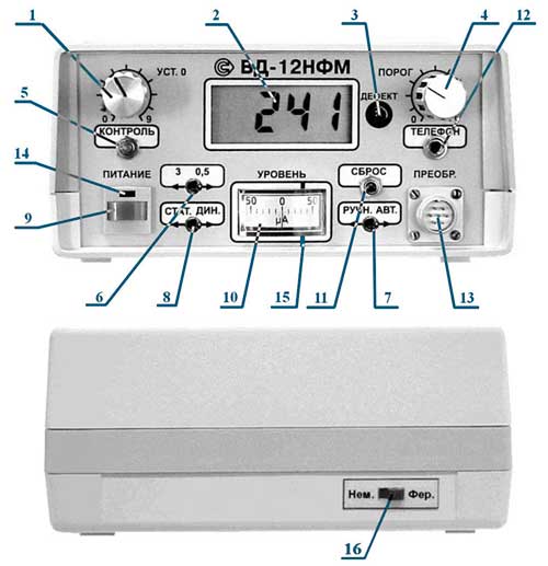 Интерфейс управления ВД-12 НФМ